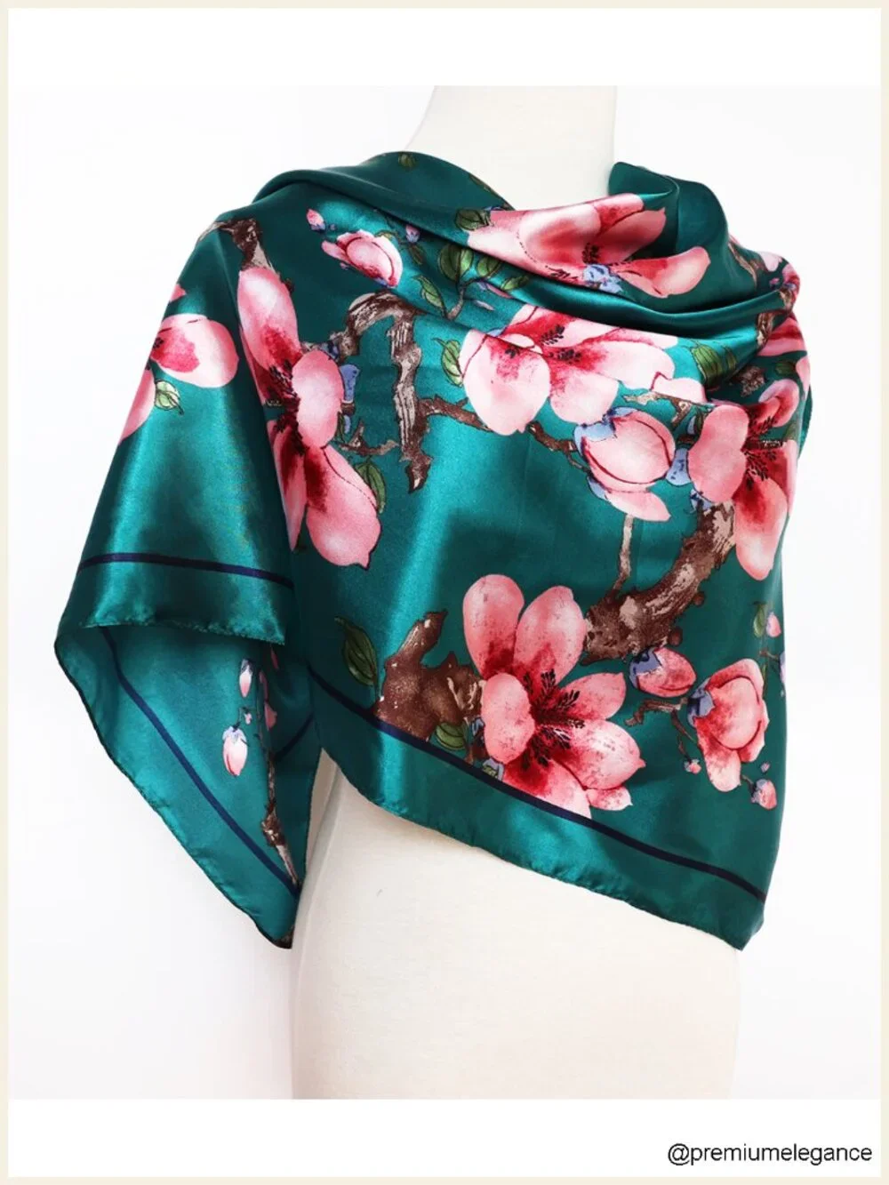 Satin Head Scarf for Women Silk Like Hair Scarf 35x35